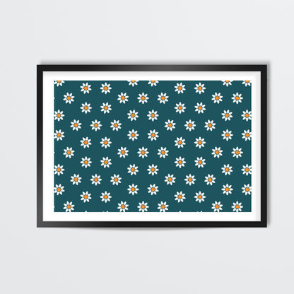 Blue and Yellow Floral Wall Art