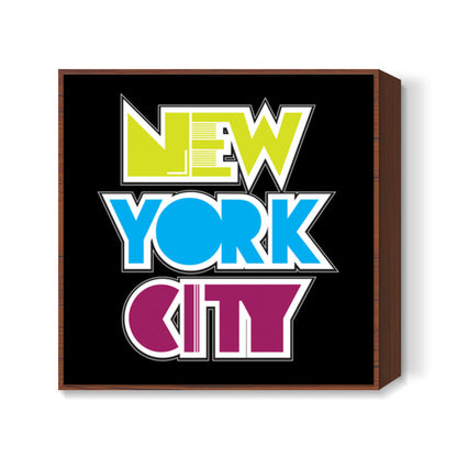 New York City multi color Square Art Prints