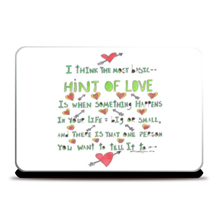 Laptop Skins, Hint of LOVE Laptop Skins