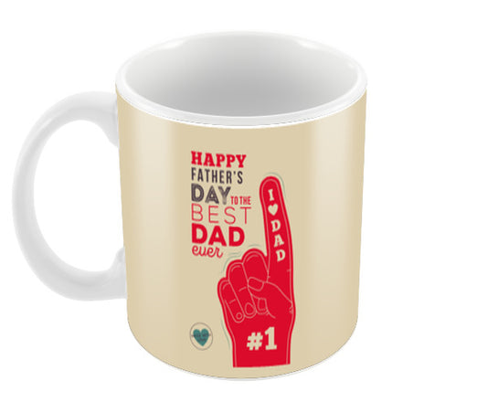 No. 1 Dad Happy Fathers Day Coffee Mugs