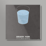 Jurassic Park Minimal Square Art Prints