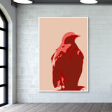 Abstract eagle red Wall Art