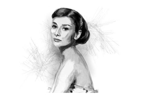 PosterGully Specials, Audrey Hepburn sketch Wall Art