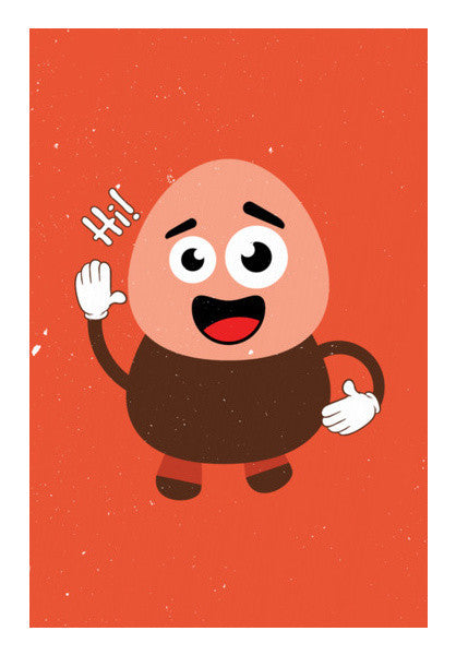Say Hi Cartoon Art PosterGully Specials