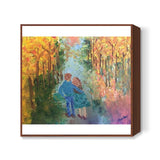 With You | Palette Knife Painting | Square Art Prints