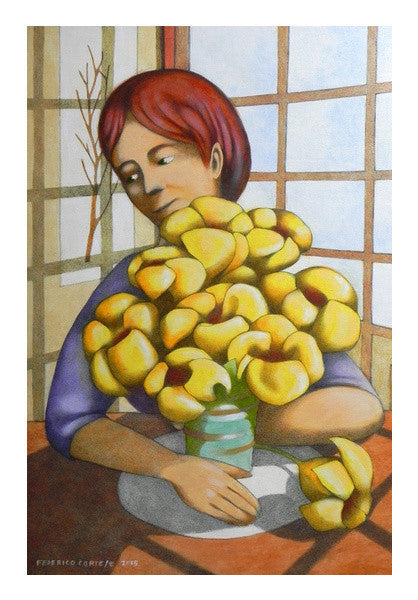 Yellow Flowers Art PosterGully Specials