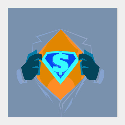 Dollars Power Square Art Prints