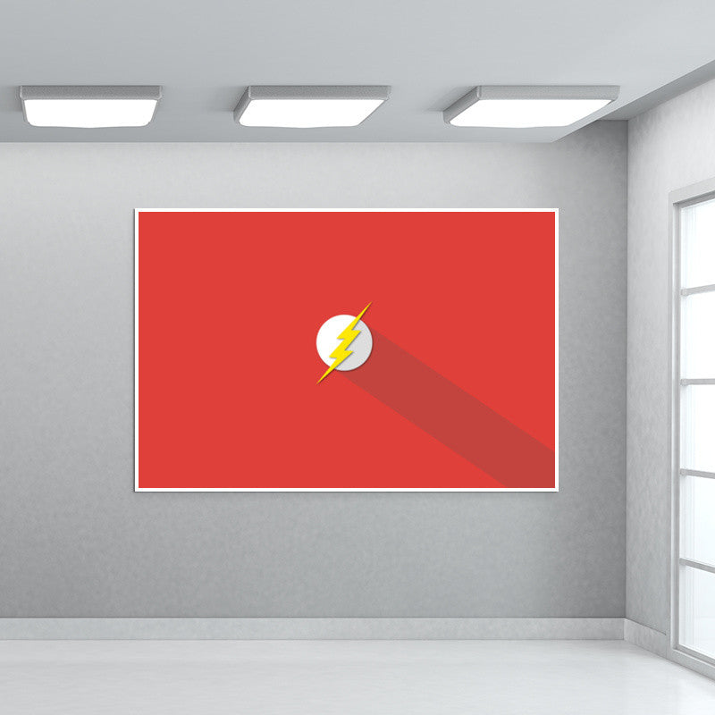 flash minimalist logo Wall Art