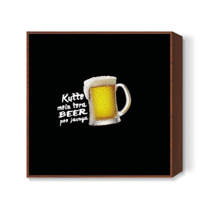 Beer pe jaunga- Square Art print