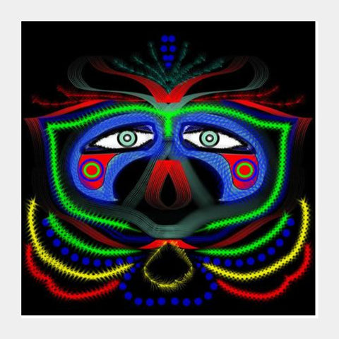 Square Art Prints, The eyes behind the mask Square Art Prints | Pratyasha Nithin, - PosterGully