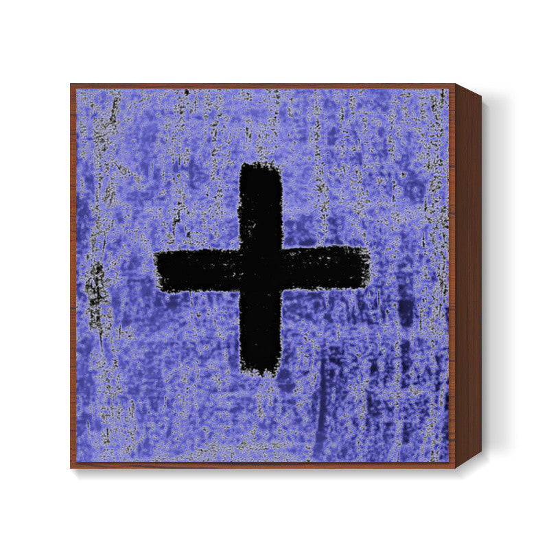 Blue Plus Square Art Prints