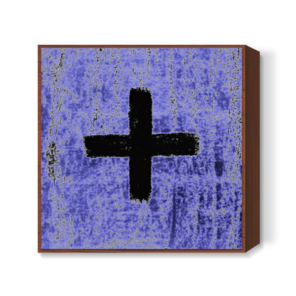 Blue Plus Square Art Prints