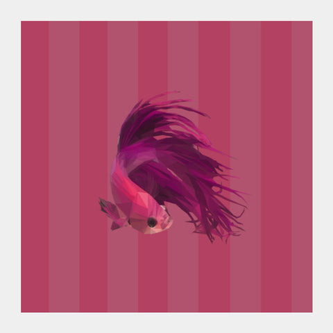 Pink Fish Square Art Prints PosterGully Specials