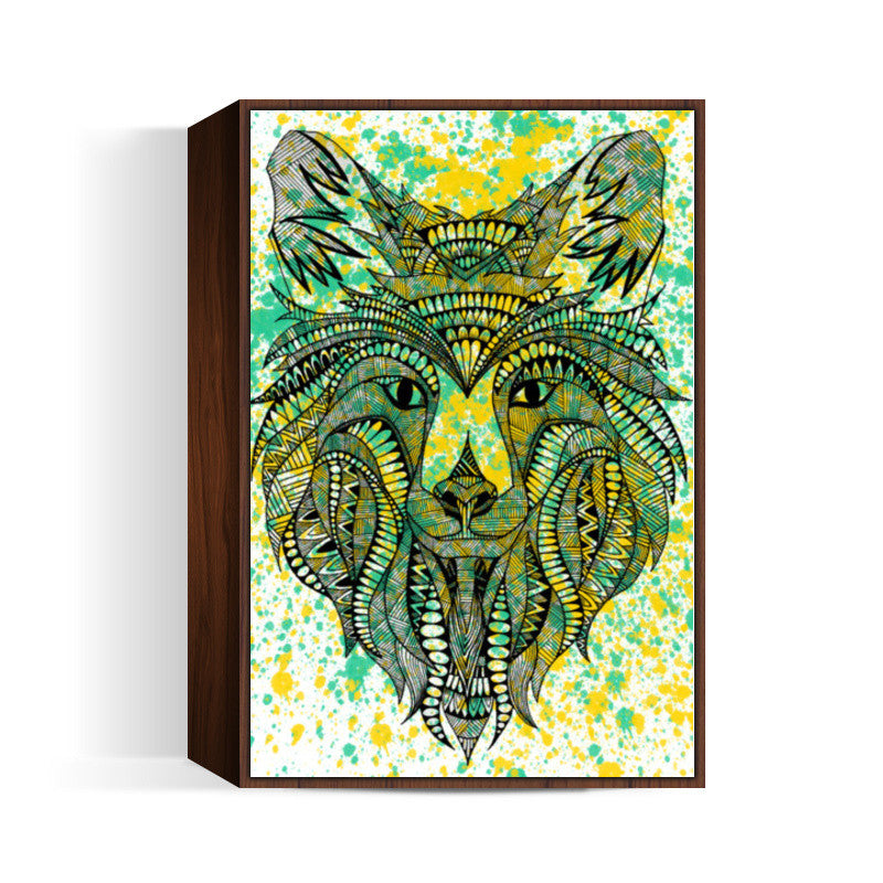 Patterned Wolf Wall Art