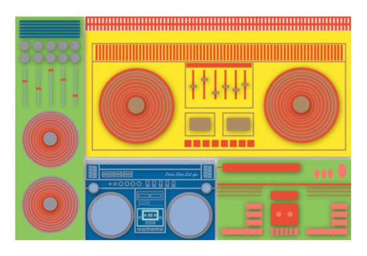 Wall Art, Boom Box Mania ! Wall Art