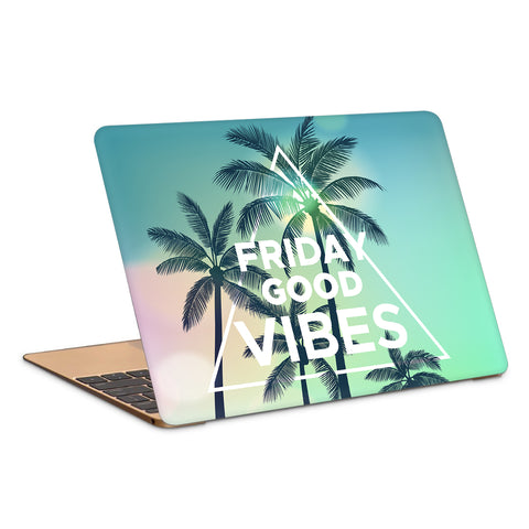 Friday Good Vibes Artwork Laptop Skin