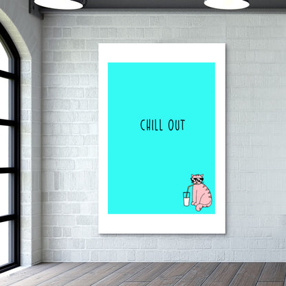 Chill Out Cat Wall Art