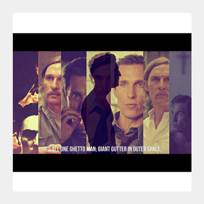 Rust Cohle Square Art Prints