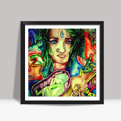 NARI SHAKTI  Square Art Prints