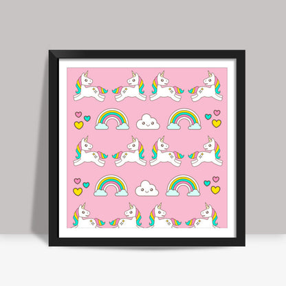 Unicorn Magical World Square Art Prints