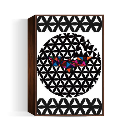 Bordered Floral Batman | Geometric | Triangle