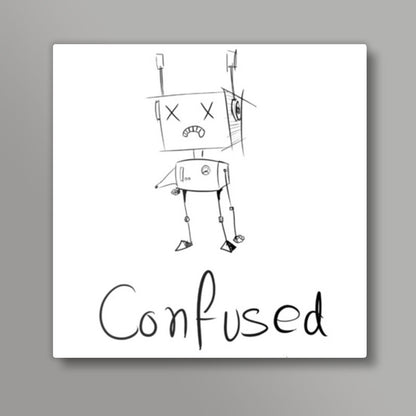 Confused Square Art Prints