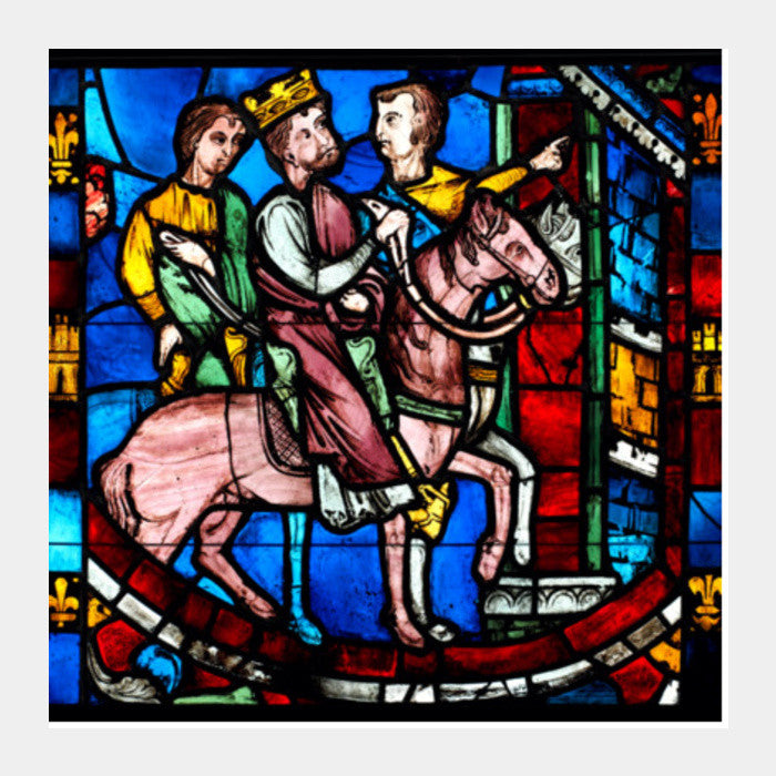 Theodosius Arrives at Ephesus, from a Scene from the Legend of the Seven Sleepers of Ephesus Square Art Prints