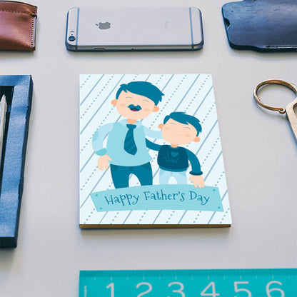 Son With Proud Dad Fathers Day | #Fathers Day Special Notebook