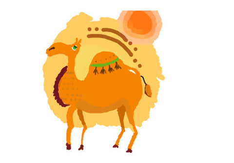 Desert Camel  Art PosterGully Specials