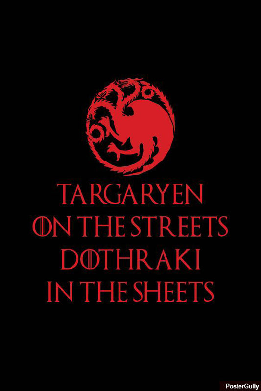 Wall Art, Dothraki Red Artwork