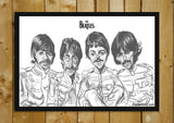 Wall Art, Beatles Sketch Unsigned Artwork