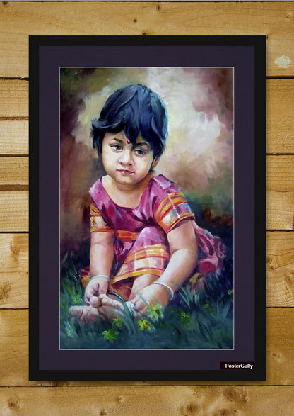 Wall Art, Sweet Girl Painting Artwork