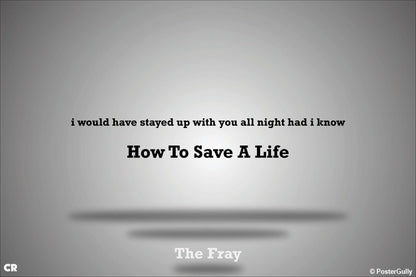 Brand New Designs, How To Save A Life  Artwork