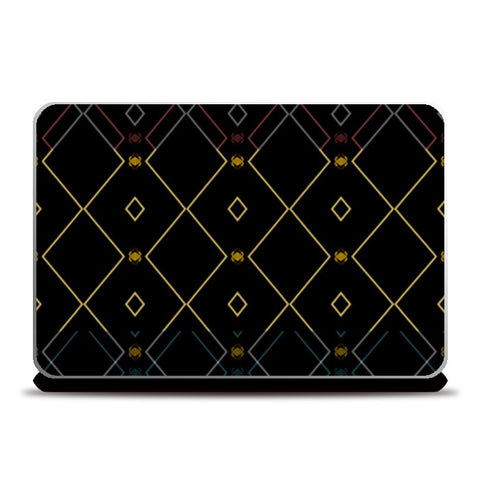 Pattern design in black Laptop Skins