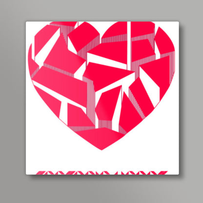 Tectonic Heart ! Square Art Prints