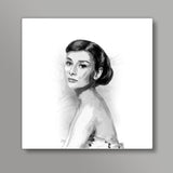 Audrey Hepburn sketch Square Art Prints