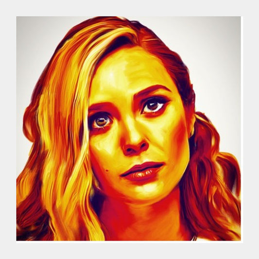 Elisabeth Olsen Square Art Prints