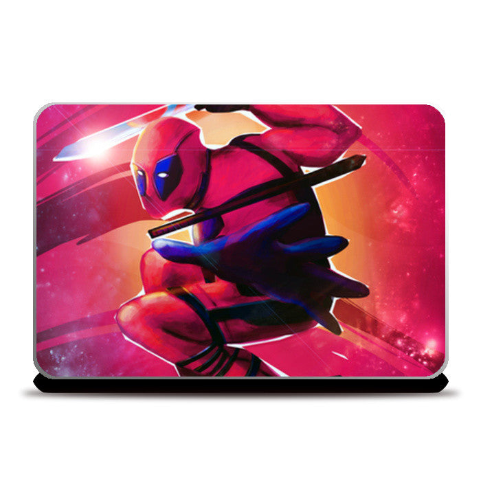 deadpool fan art Laptop Skins