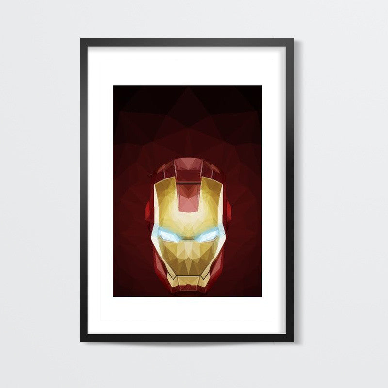 Iron Man Polygonal Wall Art