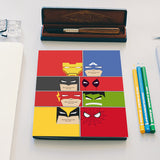 Minimalist Superheroes Notebook