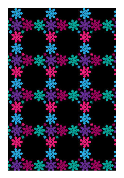 Colorful Floral Pattern Vector Art PosterGully Specials