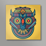 Trippy Owl Square Art Prints