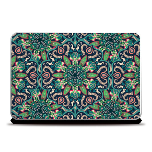 Indian Classic Art Flower Pattern Laptop Skins