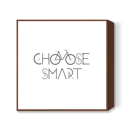 Font inspired from bicycle, bicycle craze  Square Art Prints