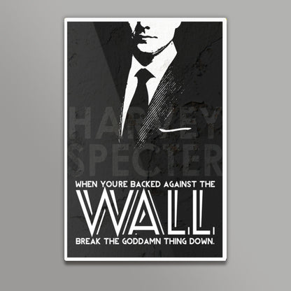 SUITS Harvey Specter Wall Quote Wall Art