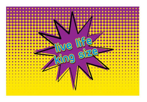 PosterGully Specials, Pop Art - Live life king size Wall Art