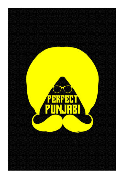 Punjabi Turban With Moustache Art PosterGully Specials