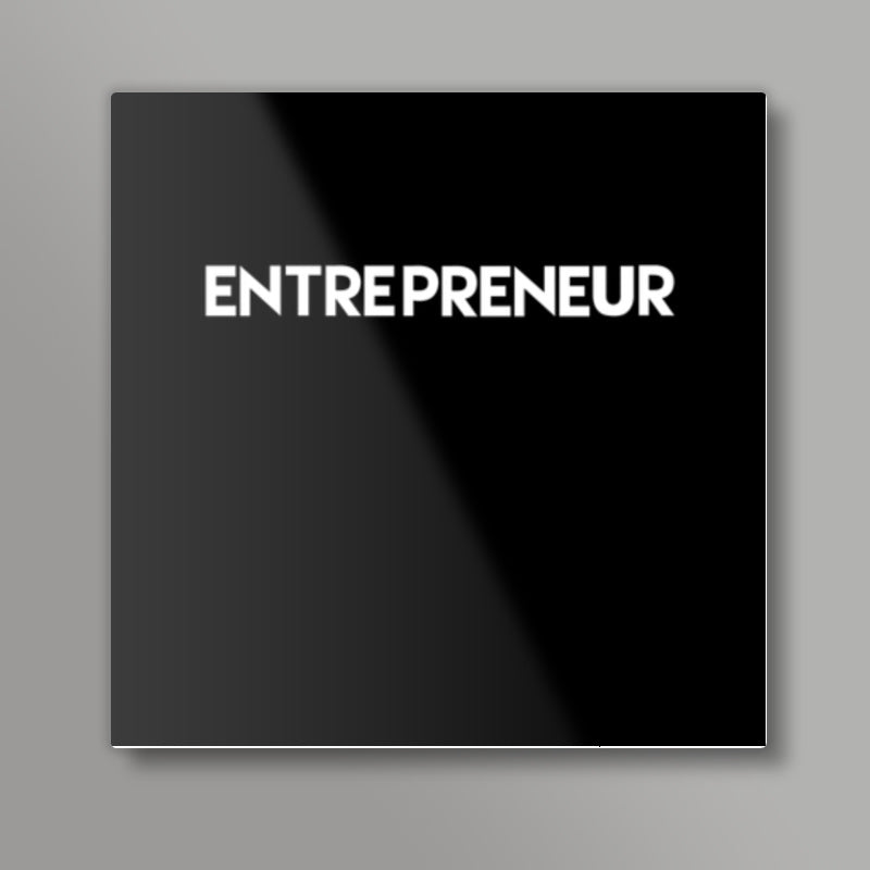 Entrepreneur Black Square Art Prints