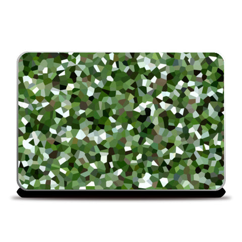 Modern Abstract Green Mosaic Design Laptop Skins