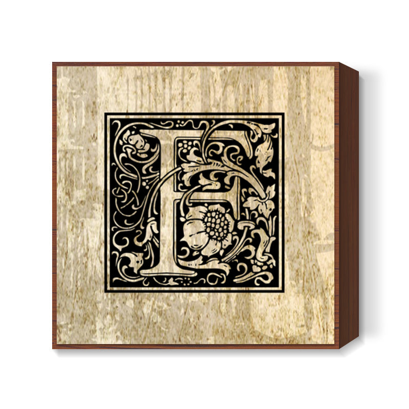 Ornate F Square Art Prints